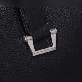 PRADA Модель： 81189-1 Мужской портфель с двумя молниями Кожа с кр