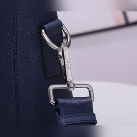 PRADA Модель： 81189-1 Мужской портфель с двумя молниями Кожа с кр