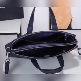 PRADA Модель： 81189-1 Мужской портфель с двумя молниями Кожа с кр