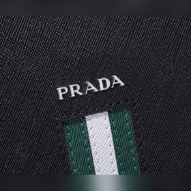 PRADA Модель： 81189-3 Мужской портфель с двумя молниями Кожа с кр