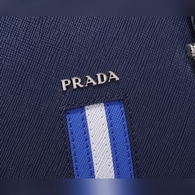 PRADA Модель： 81189-3 Мужской портфель с двумя молниями Кожа с кр