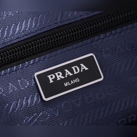 PRADA Модель： 81189-3 Мужской портфель с двумя молниями Кожа с кр