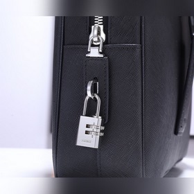 PRADA Модель： P8018 Мужской портфель Оригинальная кожа с кресто