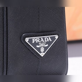 PRADA Модель： P8018 Мужской портфель Оригинальная кожа с кресто