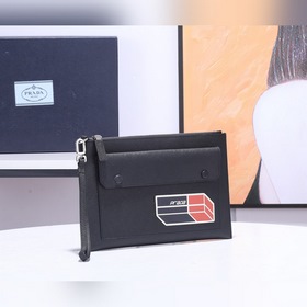 Новый кожаный чехол для документов Prada, модель 2NG035 Кожа Saff