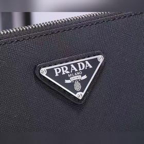 Мужская сумка PRADA, модель 2VF056, треугольный логотип, черный и