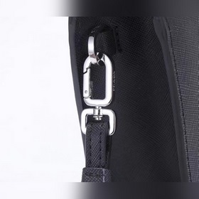 Мужская сумка PRADA, модель 2VF056, треугольный логотип, черный и
