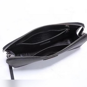 Мужская сумка PRADA, модель 2VF056, треугольный логотип, черный и