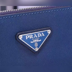 Мужская сумка PRADA, модель 2VF056, треугольный логотип, черный и