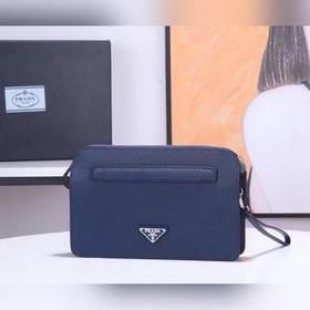 Мужская сумка PRADA, модель 0056 Серебристая фурнитура, внутренн