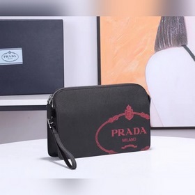 PRADA Saffiano кожаная мужская сумка нового дизайна, модель 2VF05