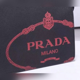 PRADA Saffiano кожаная мужская сумка нового дизайна, модель 2VF05