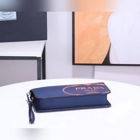 PRADA Saffiano кожаная мужская сумка нового дизайна, модель 2VF05