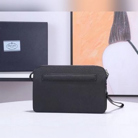 PRADA Saffiano кожаная мужская сумка нового дизайна, модель 2VF05