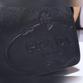 PRADA Saffiano кожаная мужская сумка нового дизайна, модель 2VF05
