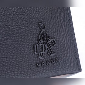 PRADA Saffiano кожа, новая модель мужской сумки-клатча, модель 2N
