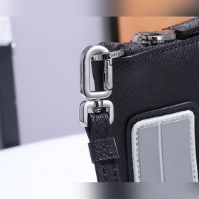 Мужская сумка Prada, модель 2NH036 Импортная кожа с крестообразны