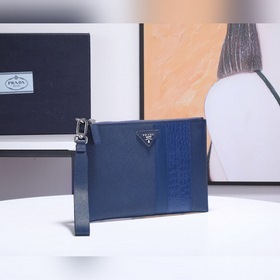 Мужская сумка PRADA, модель 2NG005G Мужская сумка из кожи Saffian