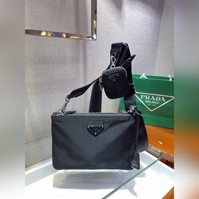 PRADA Новая модель мужской сумки через плечо «три в одном» Изгото