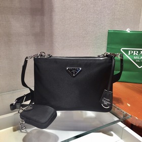 PRADA Новая модель мужской сумки через плечо «три в одном» Изгото