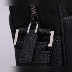 Мужская сумка через плечо PRADA, модель 2VQ002, черный Нейлон и о
