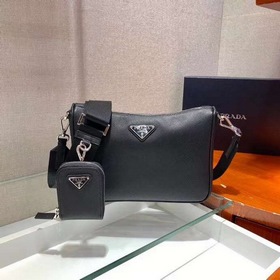 PRADA Кожаная сумка через плечо 3 в 1, модель 2VH113 Кожа/кожа с