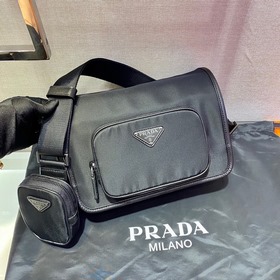 PRADA Новая сумка-почтальон, модель 2VD041 Эта сумка через плечо