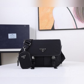 PRADA сумка-почтальон из парашютной ткани, модель 2VD7699 Эта сум