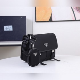 PRADA сумка-почтальон из парашютной ткани, модель 2VD7699 Эта сум