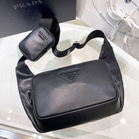 PRADA Двусторонняя сумка-почтальон, модель 2VH127 Изготовлена из 