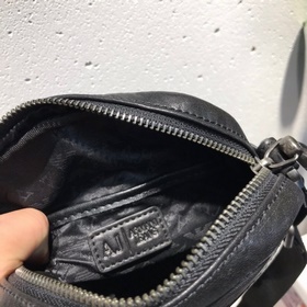 Мужская сумка через плечо Armani из импортной кожи бычка, выделан
