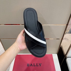 Мужские тапочки Bally из кожи JABIL Сандалии с перекрещивающимися