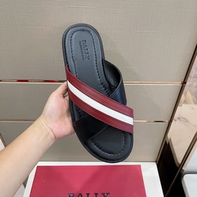 Мужские тапочки Bally из кожи JABIL Сандалии с перекрещивающимися