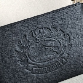 Мужской конверт из импортной кожи Burberry с тисненым логотипом, 