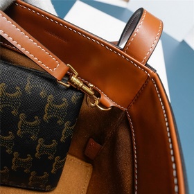 CELINE TRIOMPHE Кубическая сумка из кожи с логотипом Размер 6 x 6