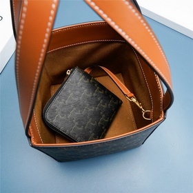 CELINE TRIOMPHE Кубическая сумка из кожи с логотипом Размер 6 x 6