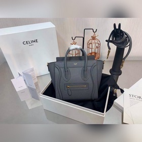 Сумка Celine Luggage с улыбающимся лицом Итальянская телячья кожа