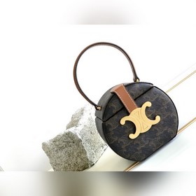 CELINE BOX TRIOMPHE Маленькая круглая шкатулка Изысканная жестка
