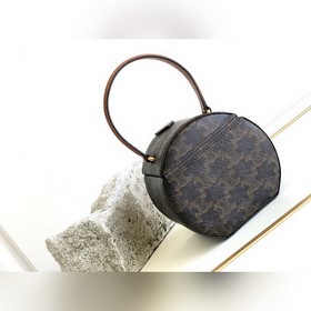 CELINE BOX TRIOMPHE Маленькая круглая шкатулка Изысканная жестка