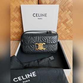 Новая сумка через плечо CELINE TRIOMPHE из стеганой кожи овцы про