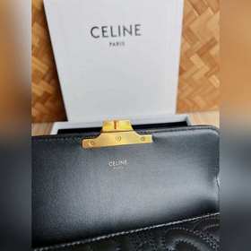 Новая сумка через плечо CELINE TRIOMPHE из стеганой кожи овцы про