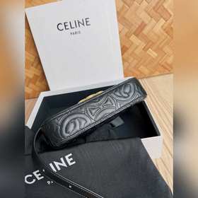 Новая сумка через плечо CELINE TRIOMPHE из стеганой кожи овцы про