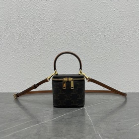 Новая сумка CELINE в форме коробки Маленькая круглая сумка с двой