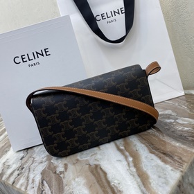 CELINE &nbsp;TRIOMPHE Сумка через плечо из телячьей кожи с ло