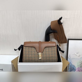 CELINE TEEN SOFT 16 Сумка с клетчатым узором/кожа Кожа, подкладка