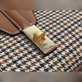 CELINE TEEN SOFT 16 Сумка с клетчатым узором/кожа Кожа, подкладка