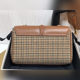 CELINE TEEN SOFT 16 Сумка с клетчатым узором/кожа Кожа, подкладка