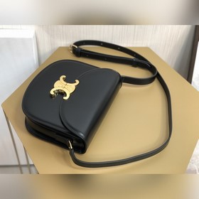 CELINE TEEN BESACE TRIOMPHE Сумка из блестящей кожи Новая сумка-с