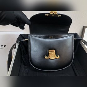 CELINE TEEN BESACE TRIOMPHE Сумка из блестящей кожи Новая сумка-с