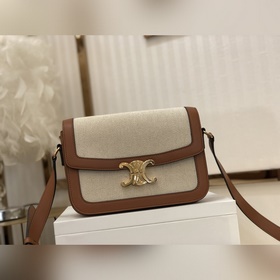 CELINE TRIOMPHE Триумфальная арка Box [бежевый холст с коричнево